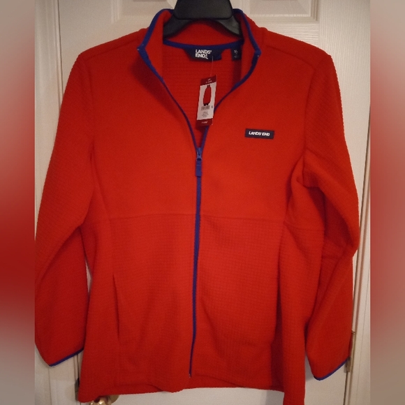 Lands' End Jackets & Blazers - Lands end active wear red fleece jacket extra large New with tags